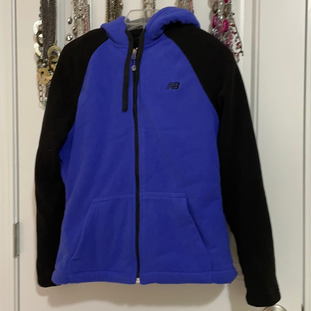 New Balance new fleece jacket small Blu/blk
